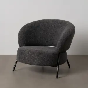 SILLÓN JASPEADO TEJIDO-METAL SALÓN 85 X 81 X 73 CM