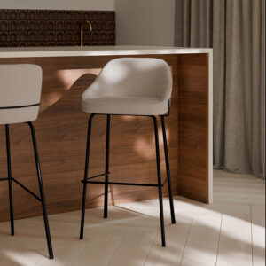 Taburete alto LOUIS beige