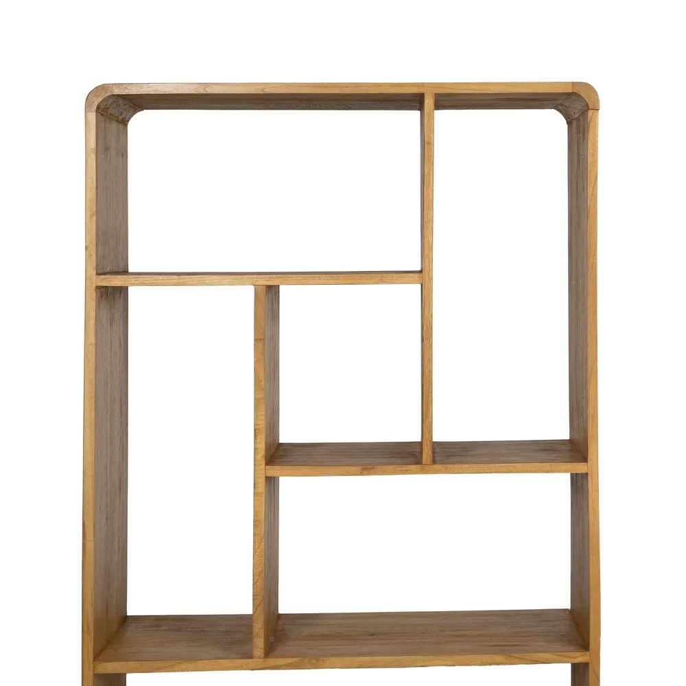 ESTANTERÍA NATURAL MADERA MINDI SALÓN 90 X 40 X 150 CM - Imagen 3