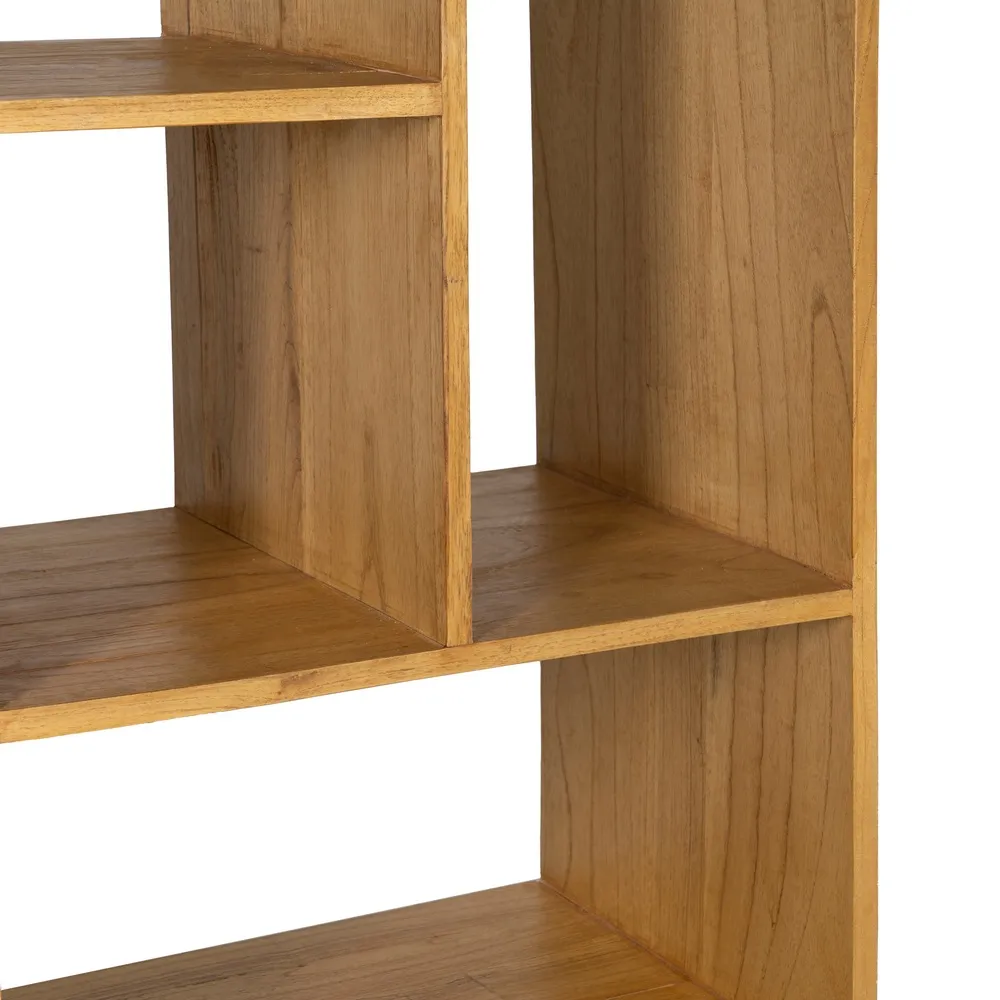 ESTANTERÍA NATURAL MADERA MINDI SALÓN 90 X 40 X 150 CM - Imagen 4
