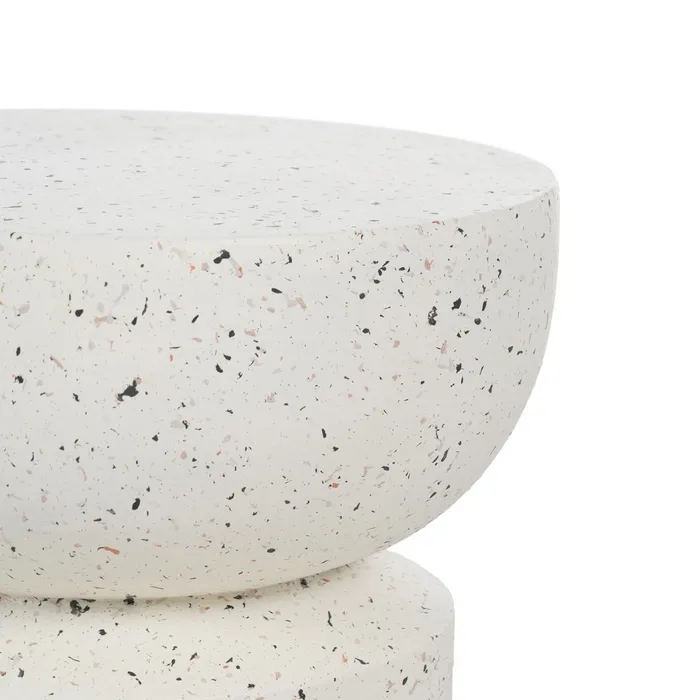 MESITA BLANCO FIBRA DE MAGNESIO 36,80 X 36,80 X 44,40 CM - Imagen 2