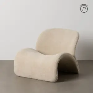 SILLÓN BEIGE TEJIDO SALÓN 78 X 90 X 80 CM