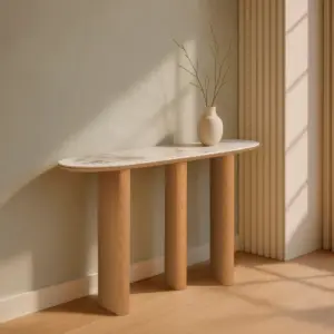 CONSOLA NATURAL DM ENTRADA 150 X 39,50 X 80 CM