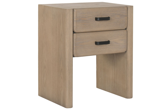 MESITA DE NOCHE ABETO METAL