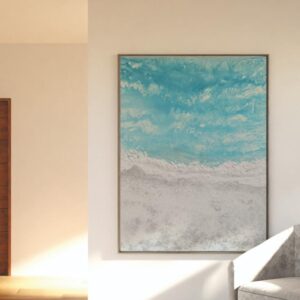 CUADRO OLEO 120*160 CM. AZULES