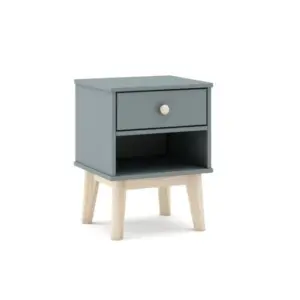 MESITA DE NOCHE ESTEBAN 1C1H VERDE KAKI 444C/BLANCO