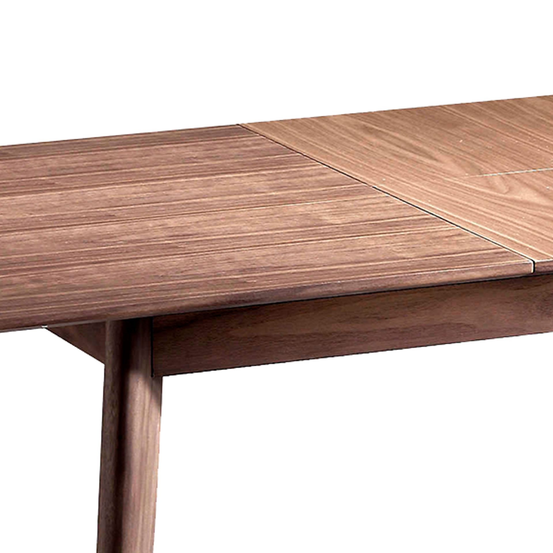 Mesa comedor extensible rectangular nogal - Imagen 5