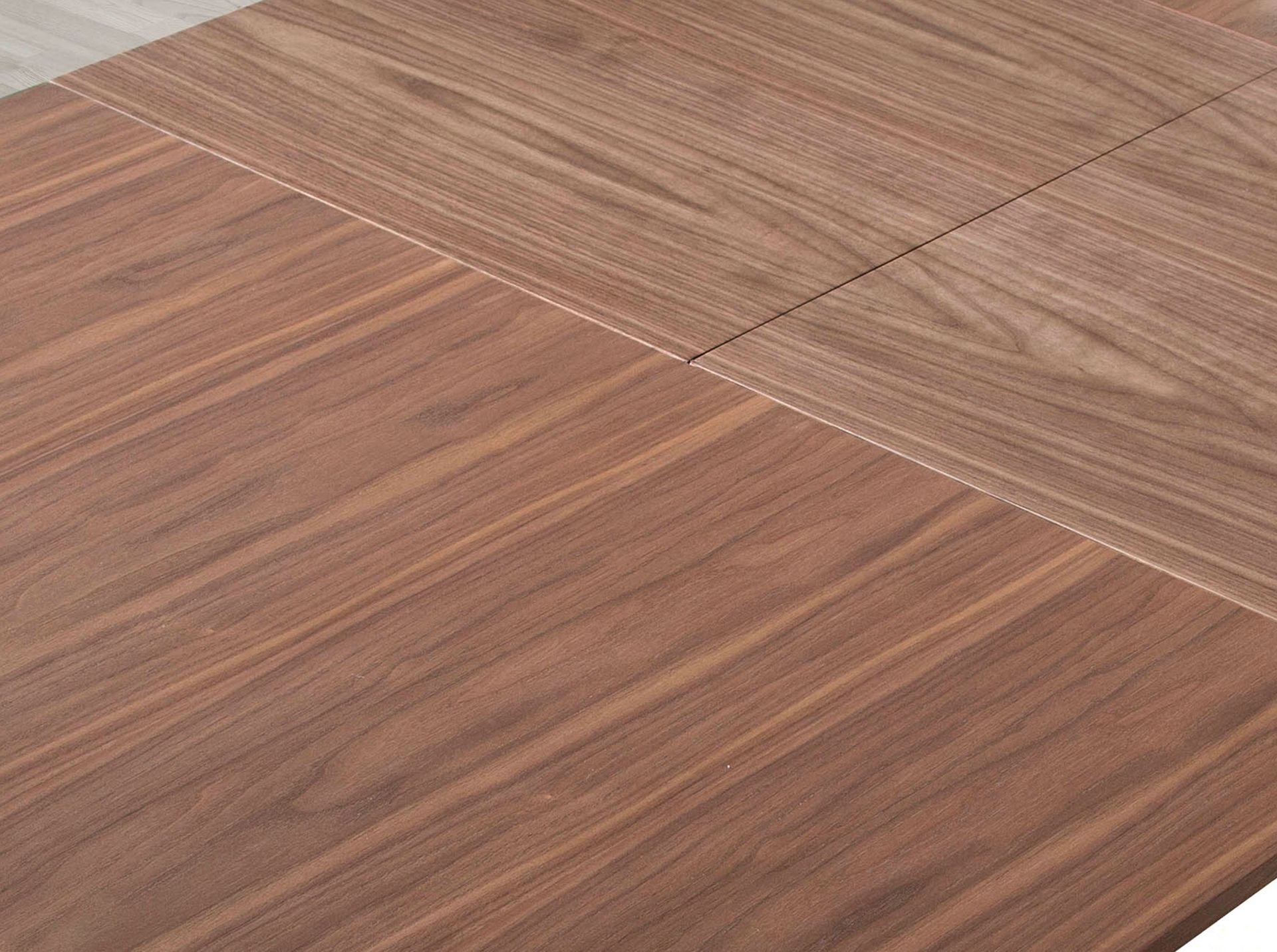 Mesa comedor extensible rectangular nogal - Imagen 6