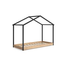 Camas CABAÑA MONTESSORI ARTHUR 90X200 ANTRACITA/ROBLE
