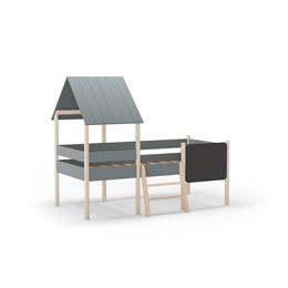 Camas CABAÑA 90 MINT CON TABLERO VERDE KAKI 444C/BLANCO WAX