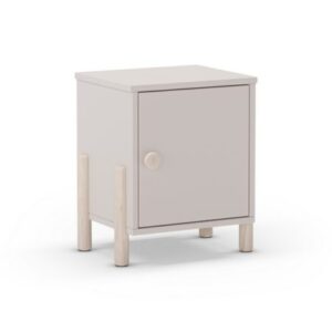 MESITA DE NOCHE ENOLA 1C CREMA/BLANCO WAX