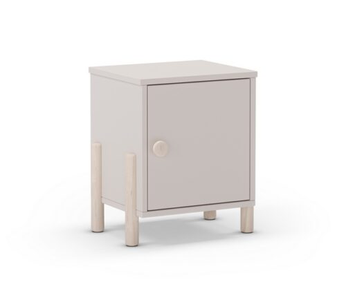 MESITA DE NOCHE ENOLA 1C CREMA/BLANCO WAX