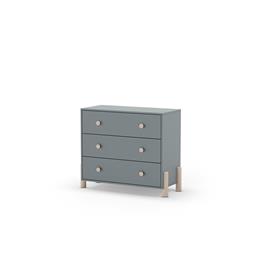 CÓMODA ENOLA 3C VERDE KAKI 444C/BLANCO WAX - Imagen 2