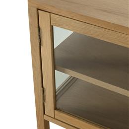 MUEBLE TV CECI 4P 160CM ROBLE PUERTA CRISTAL - Imagen 2