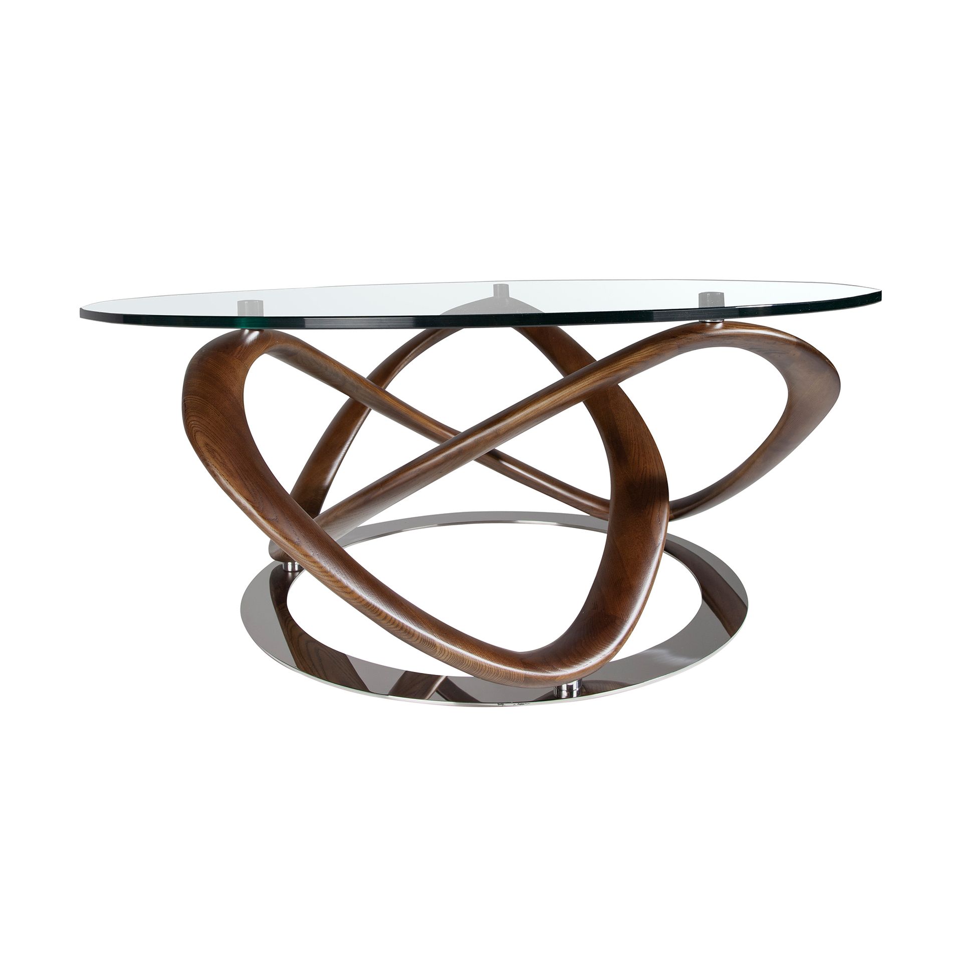 nogal y acero cromado Angel Cerdá