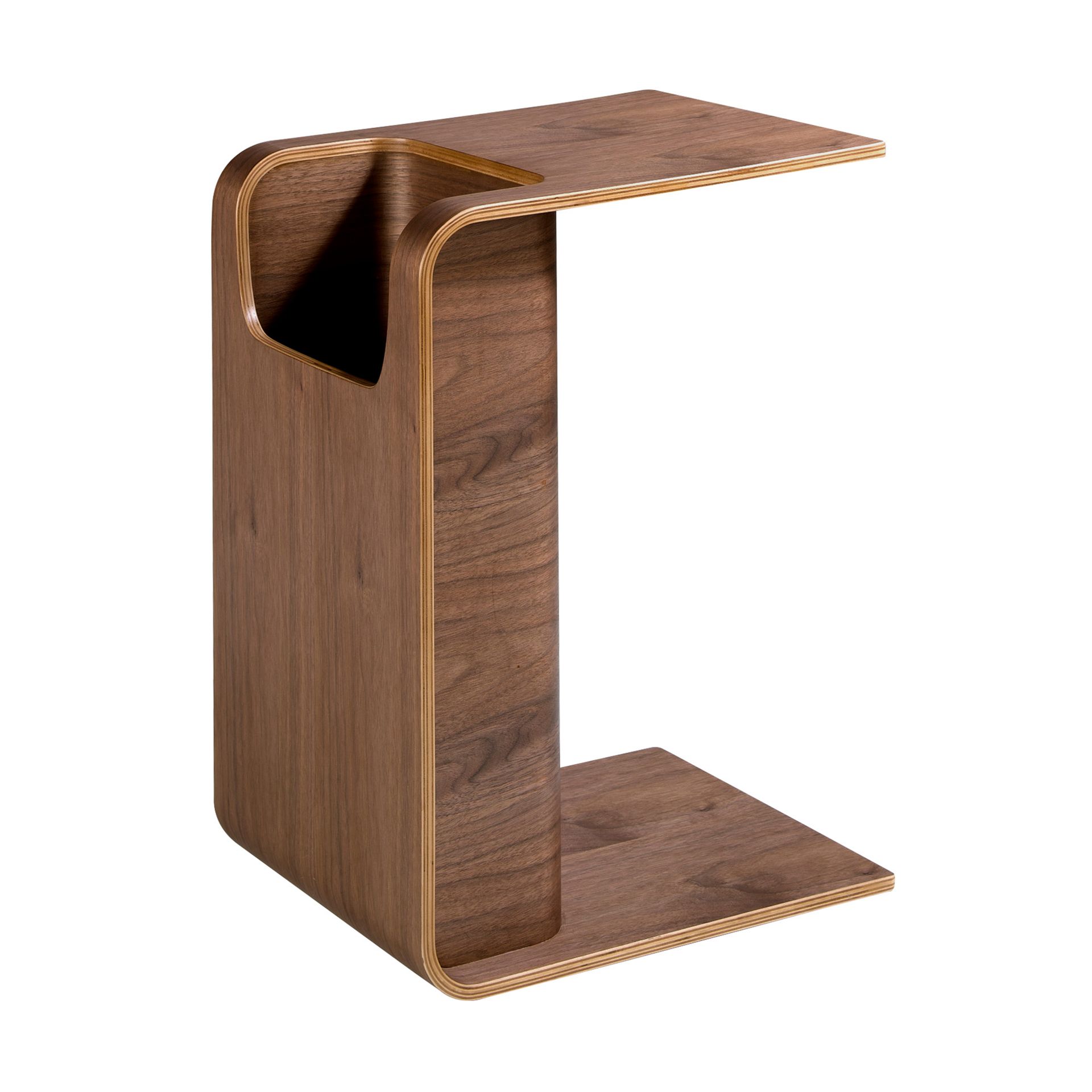 Mesa rincón rectangular nogal Angel Cerdá