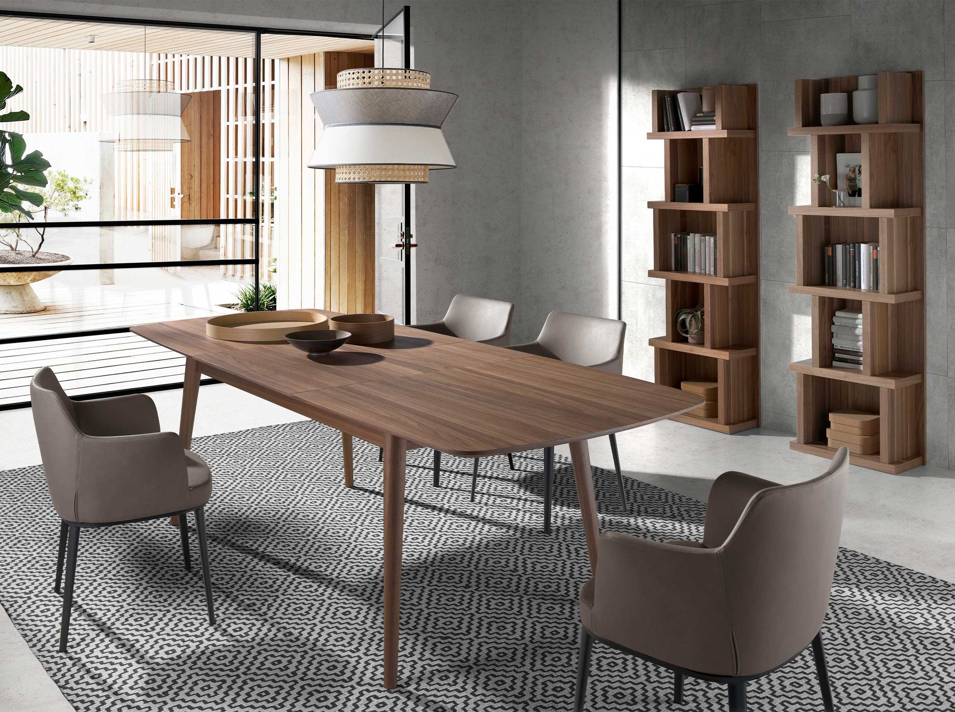 Estantería madera nogal - Imagen 4