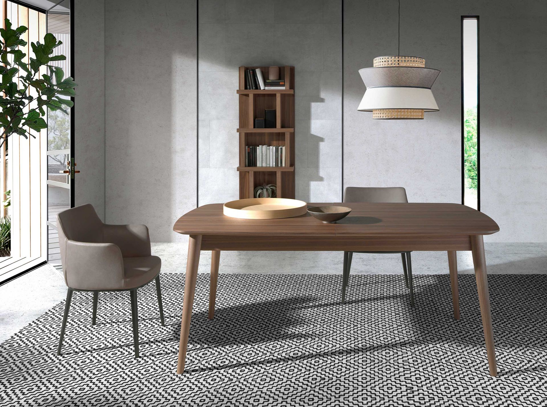 Estantería madera nogal - Imagen 5