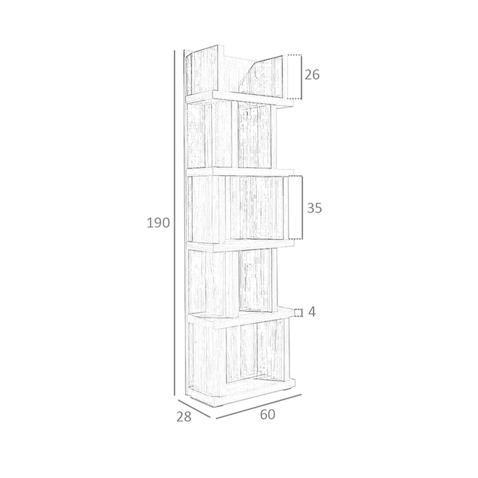 Estantería madera nogal - Imagen 9