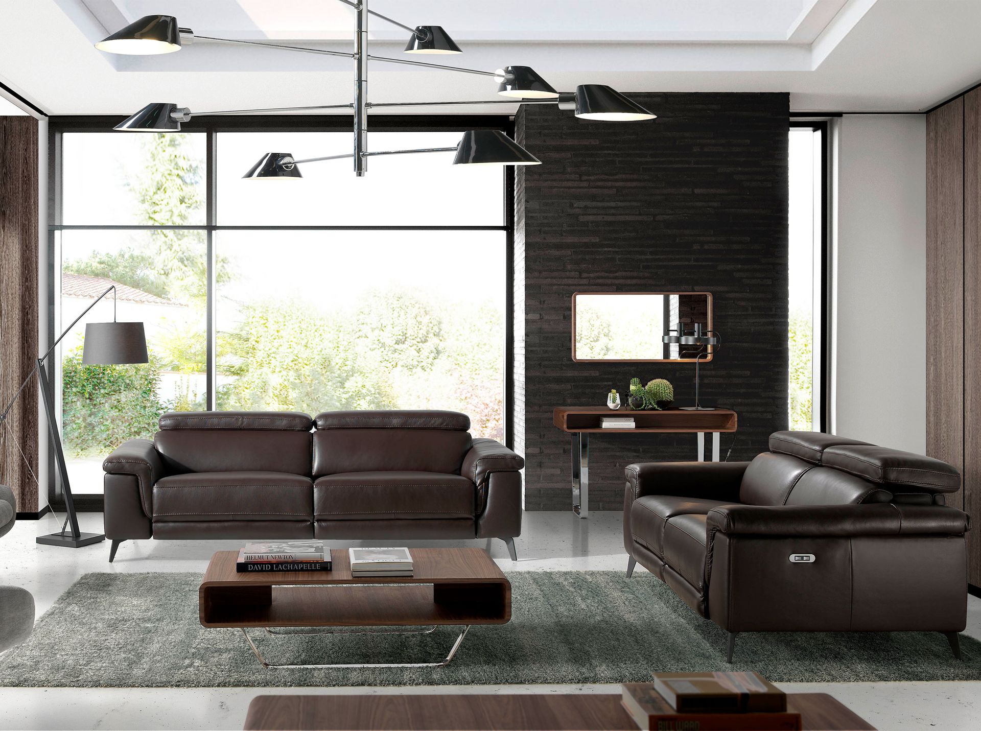 Espejo pared rectangular nogal - Imagen 6