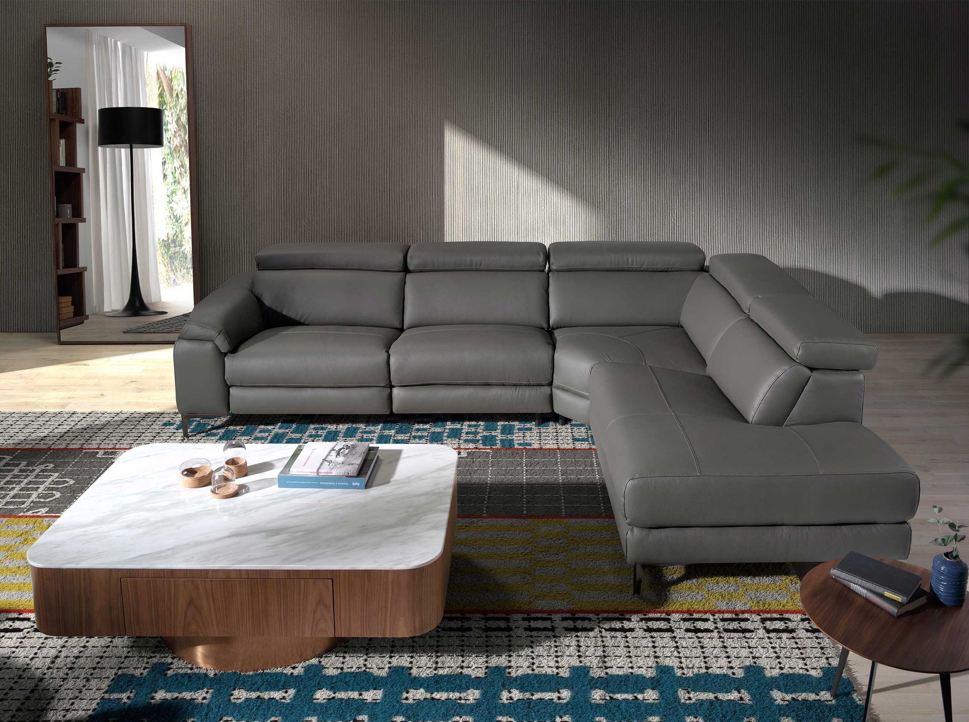 Espejo pared rectangular nogal - Imagen 4