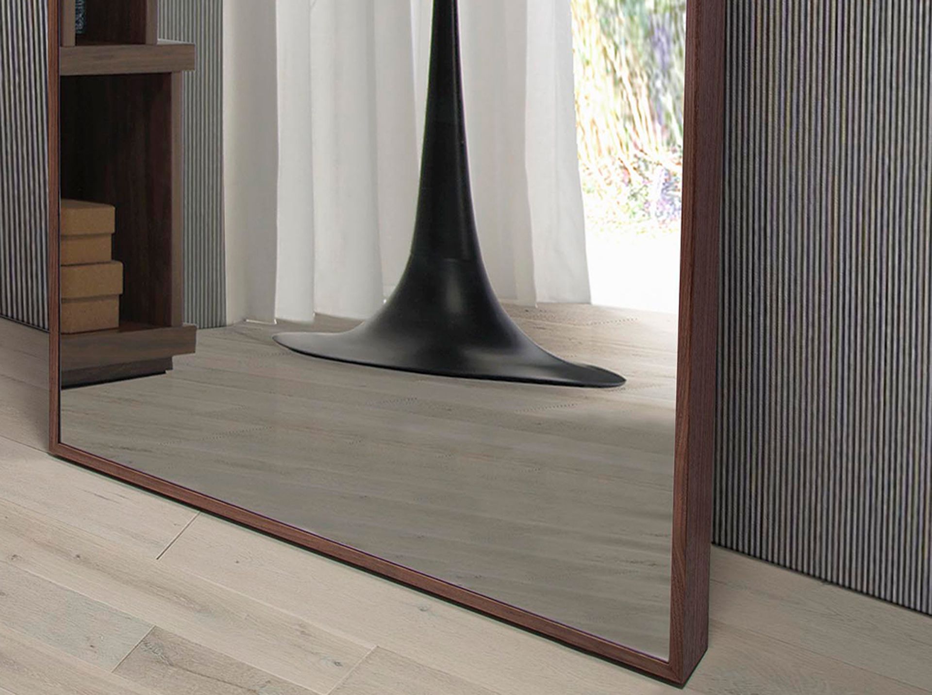 Espejo pared rectangular nogal - Imagen 7