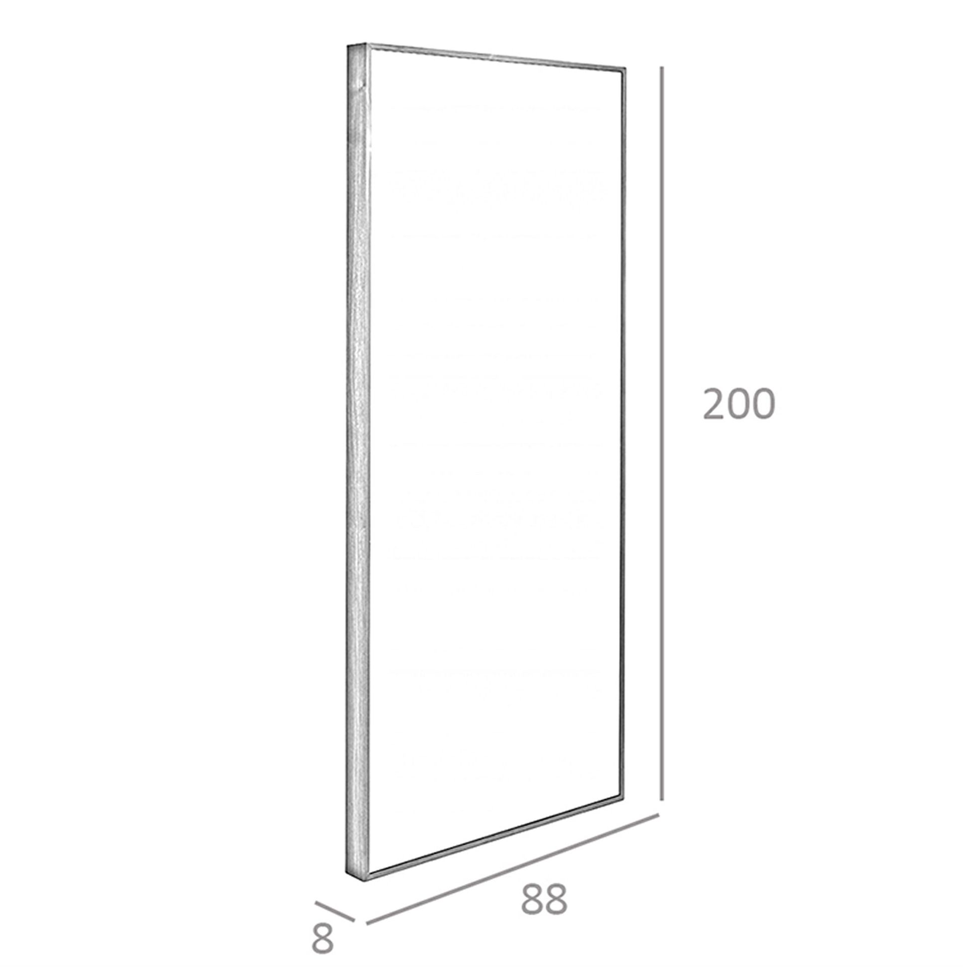 Espejo pared rectangular nogal - Imagen 8