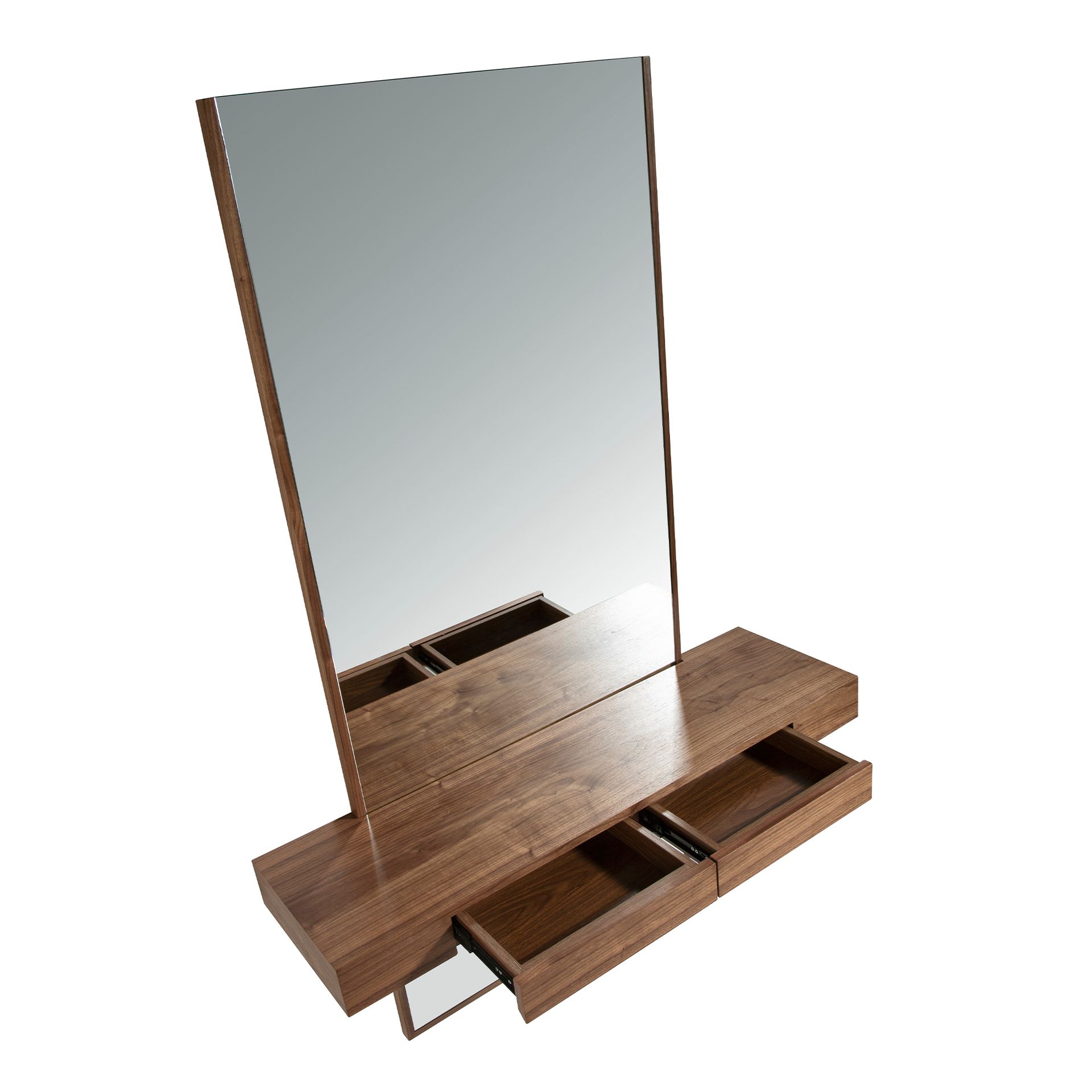 Espejo recibidor rectangular nogal - Imagen 6