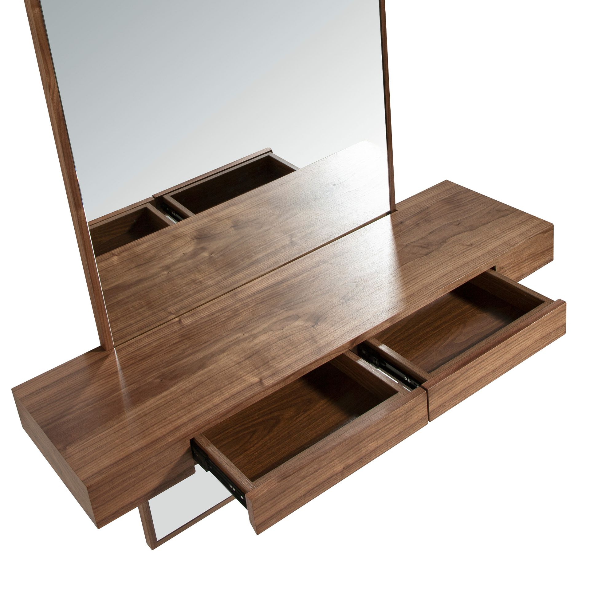 Espejo recibidor rectangular nogal - Imagen 7