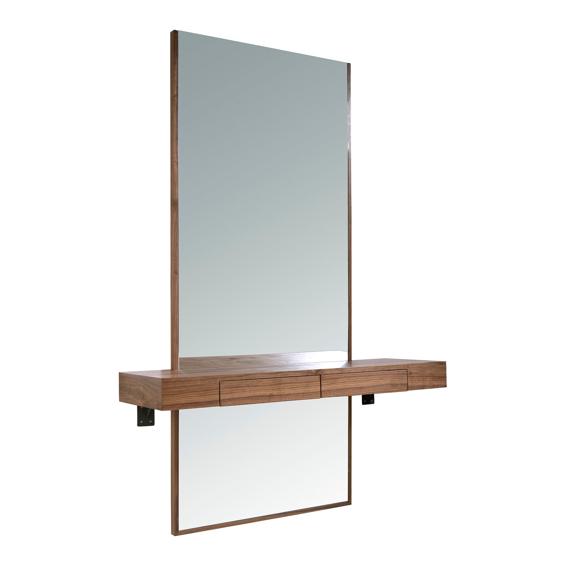 Espejo recibidor rectangular nogal Angel Cerdá