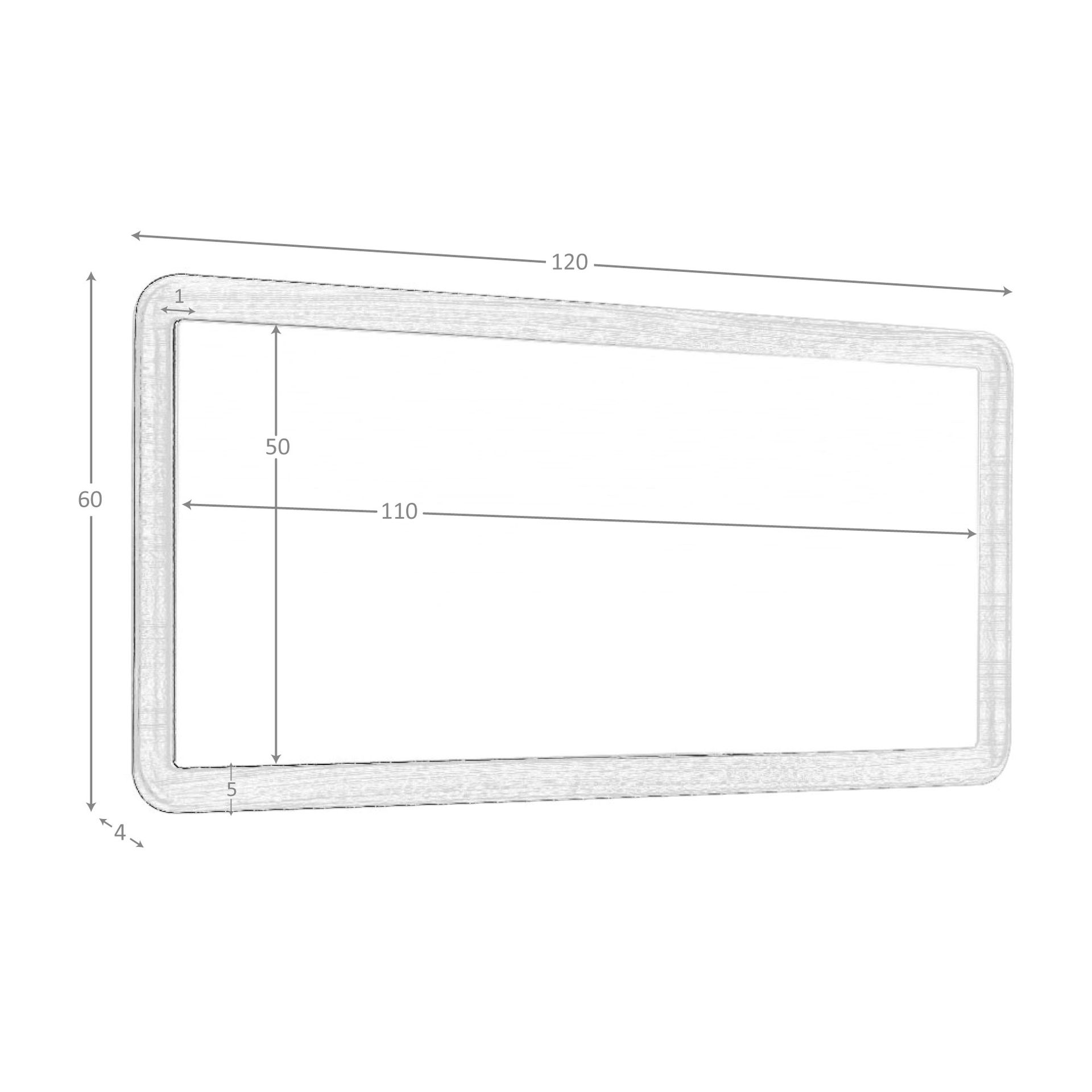 Espejo pared rectangular nogal - Imagen 9