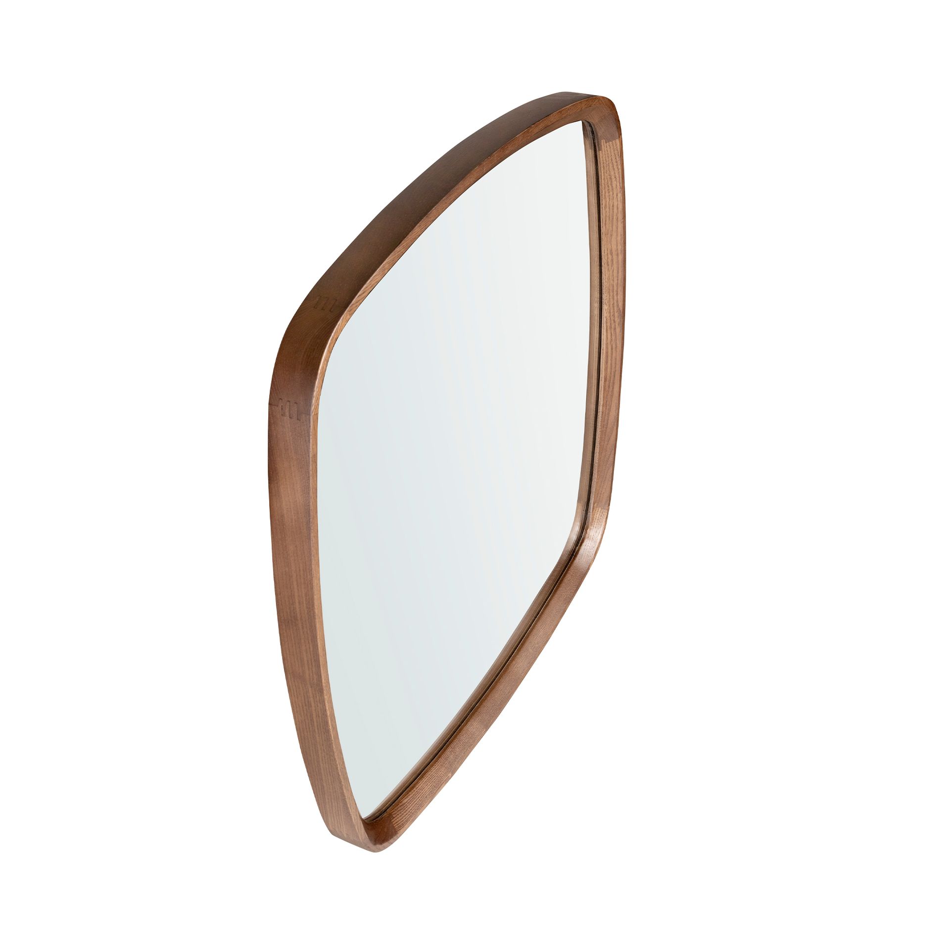 Espejo pared cuadrado nogal - Imagen 6