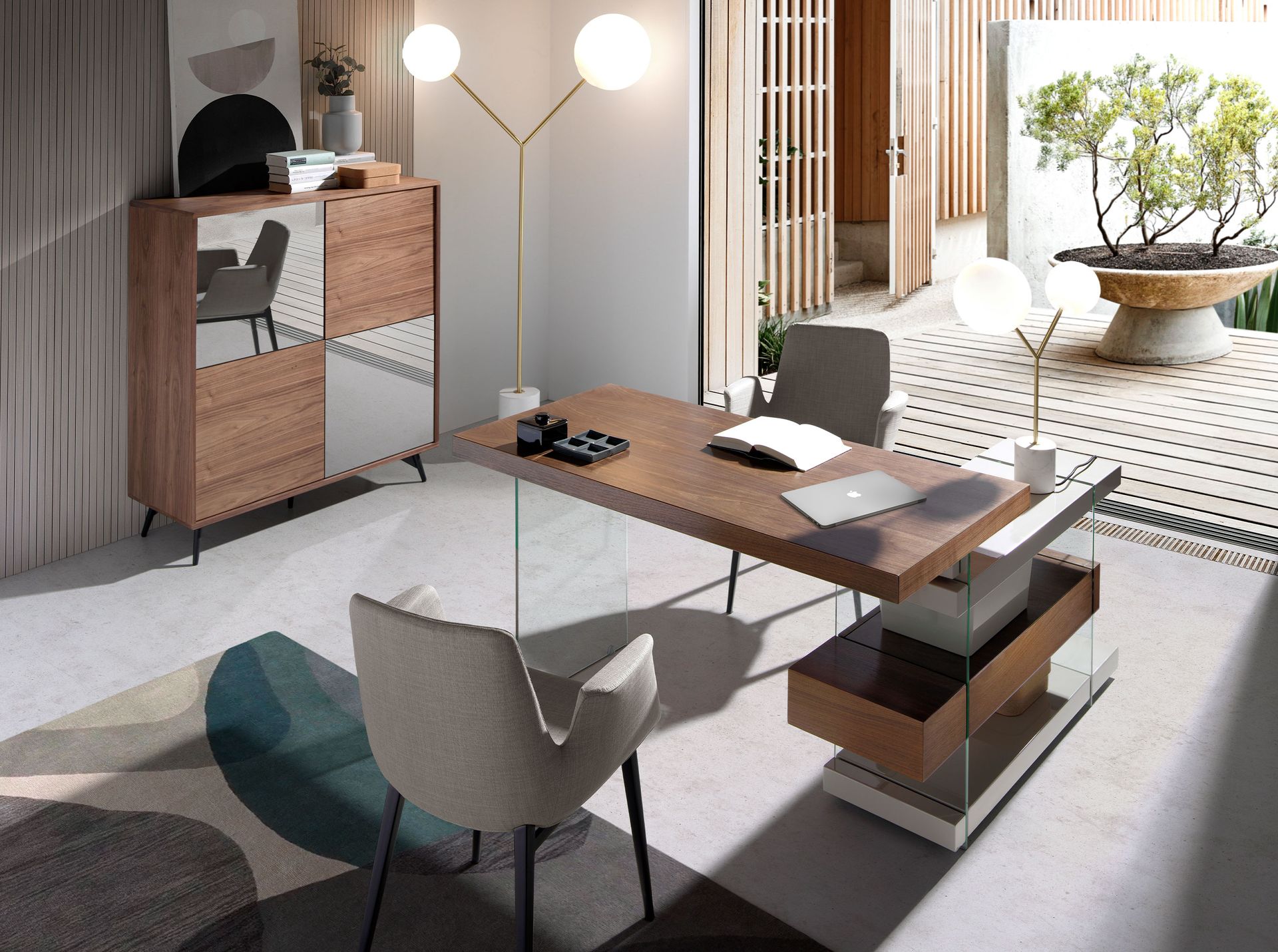 Silla tela gris - Imagen 4