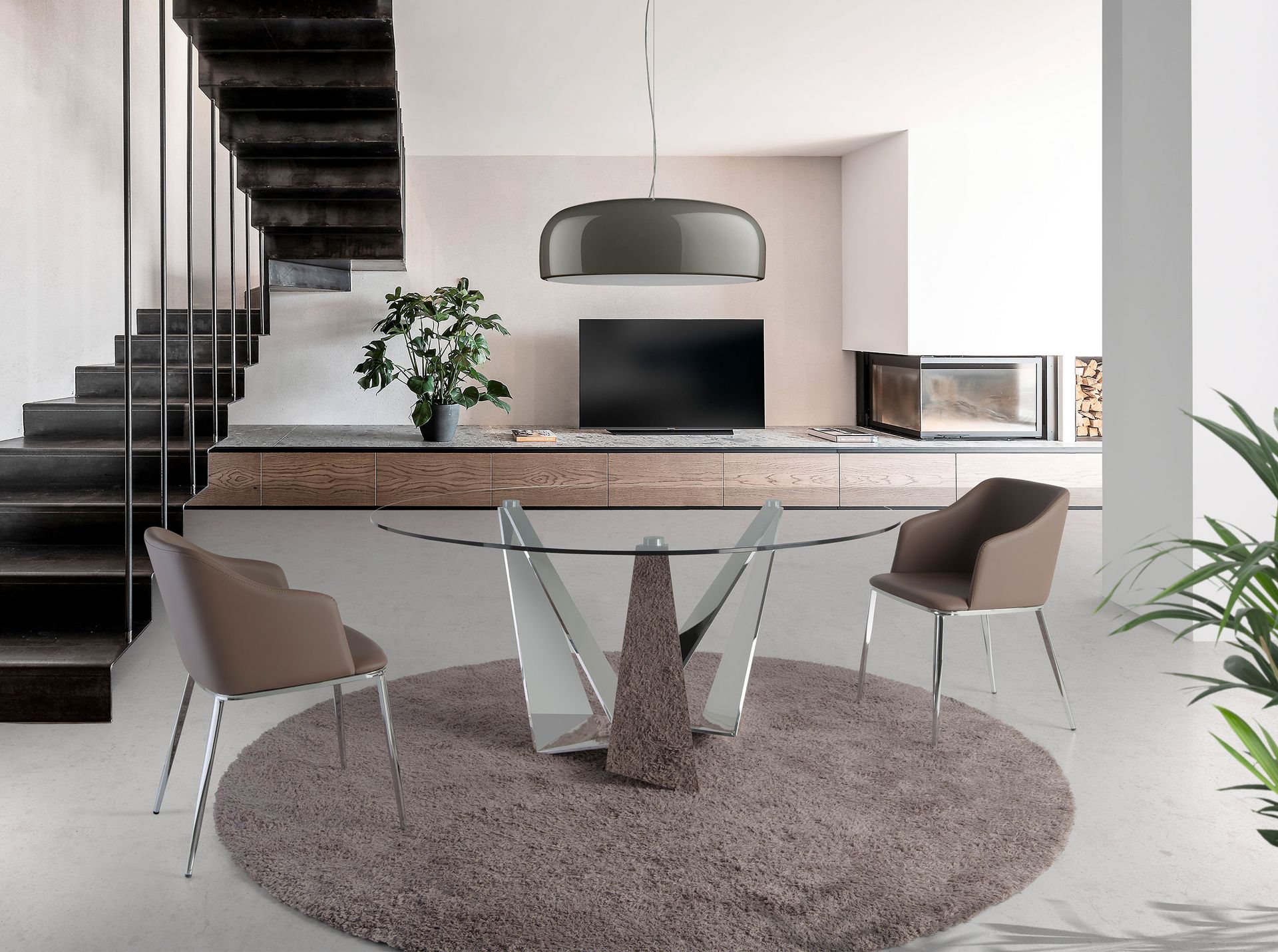 Silla polipiel marrón - Imagen 4