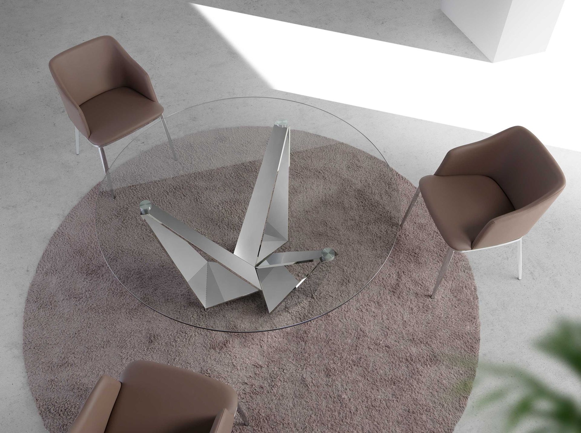 Silla polipiel marrón - Imagen 5