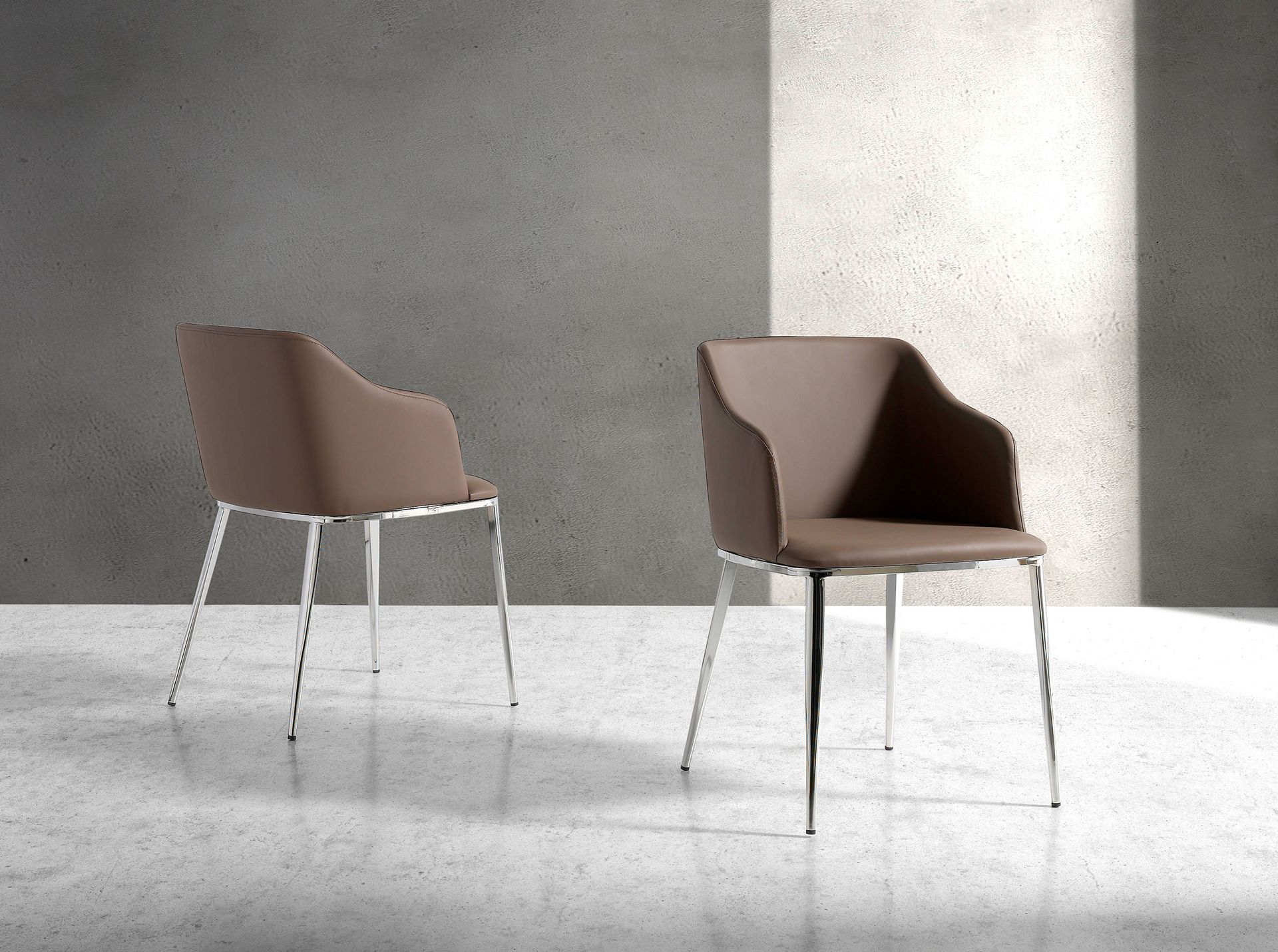 Silla polipiel marrón - Imagen 8