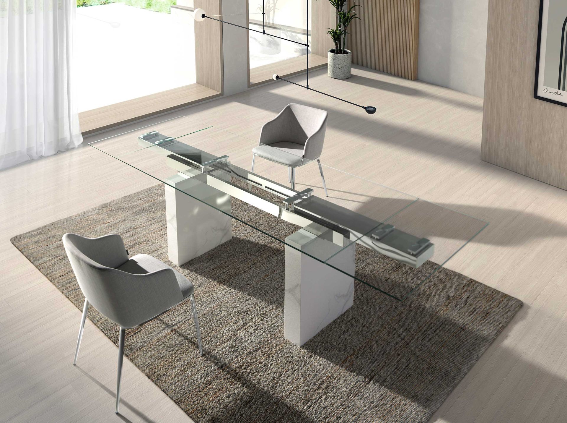 Silla tela gris - Imagen 8