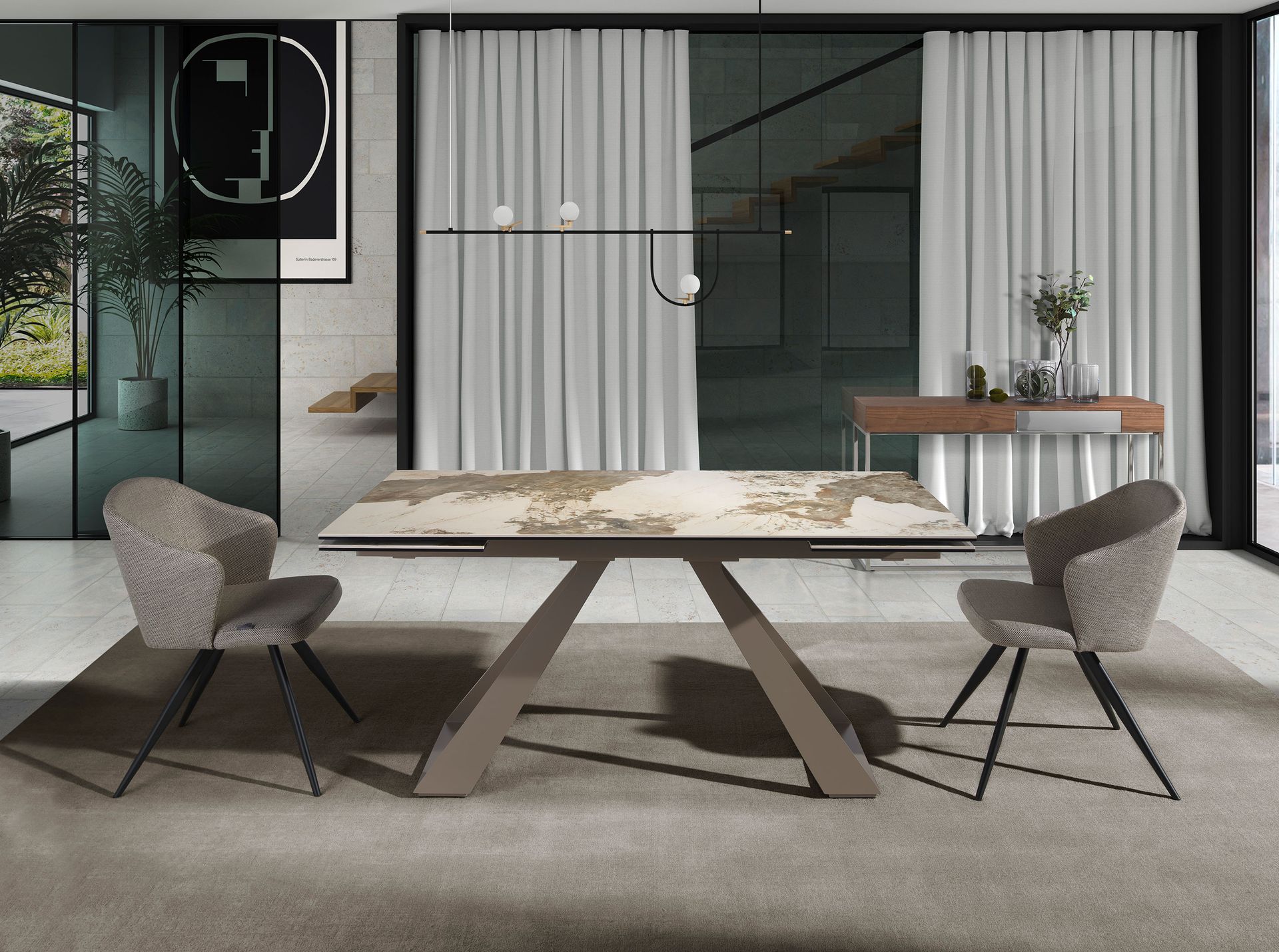 Silla tela gris - Imagen 4