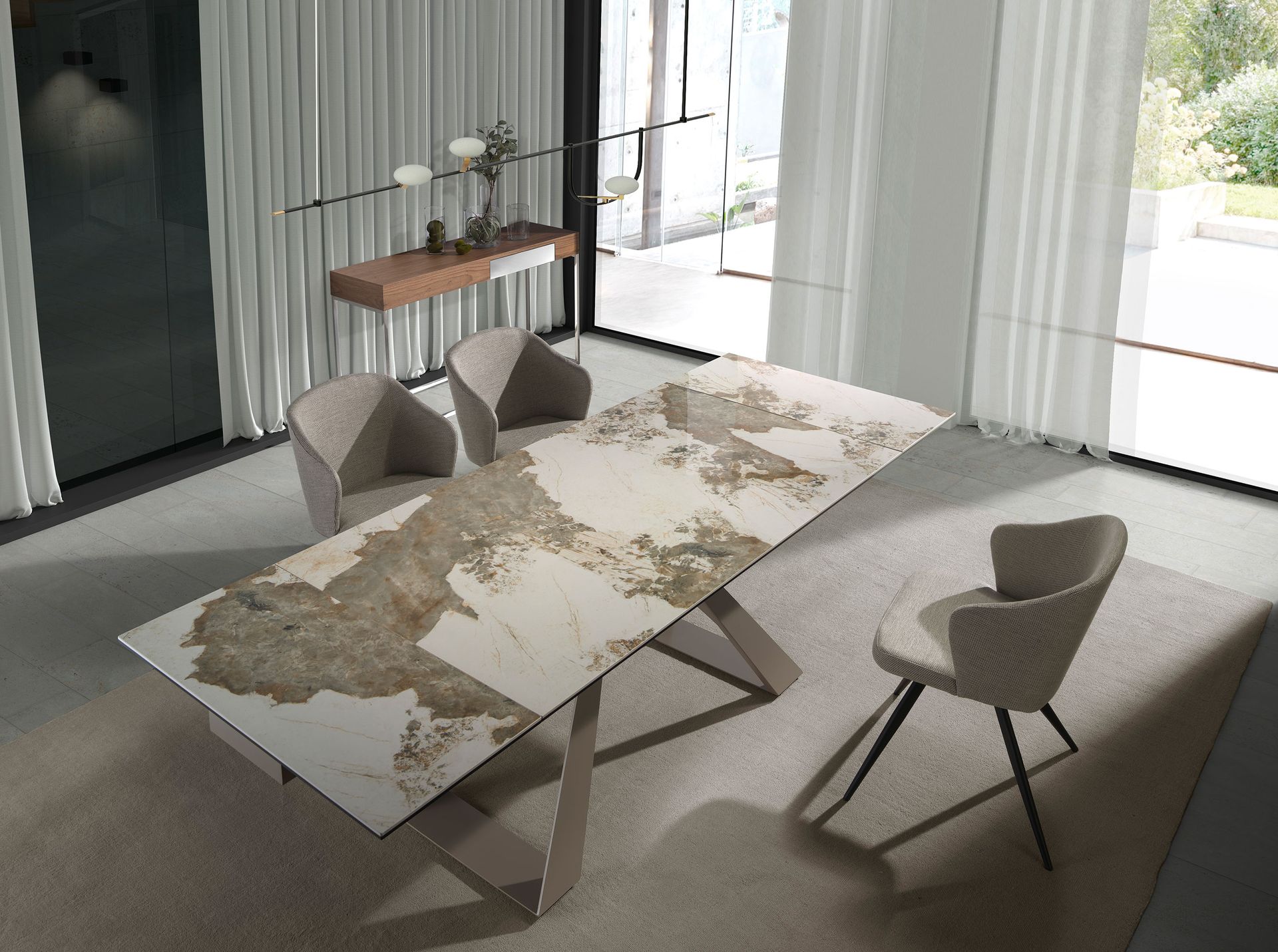 Silla tela gris - Imagen 5