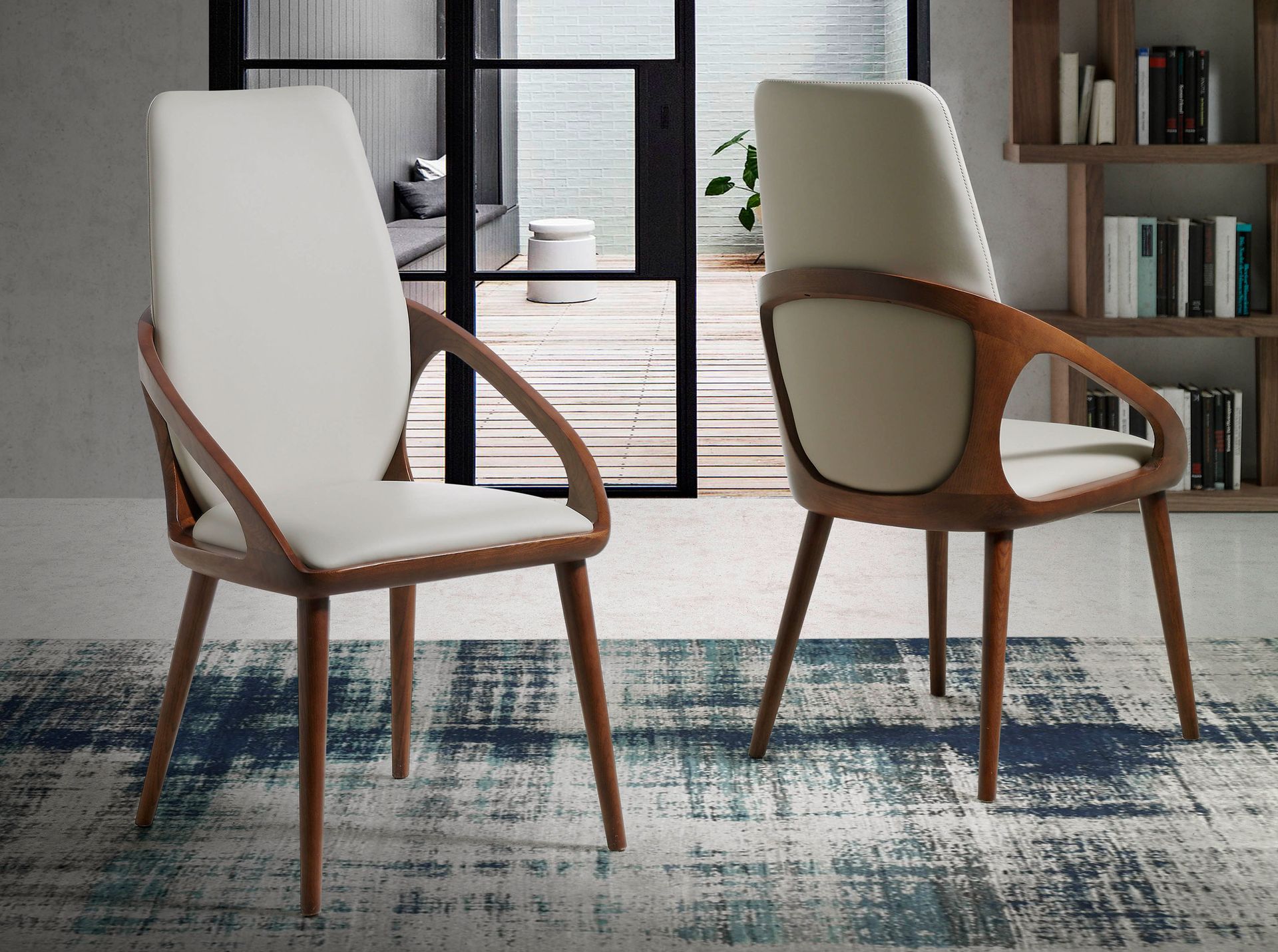 Silla polipiel crema - Imagen 3