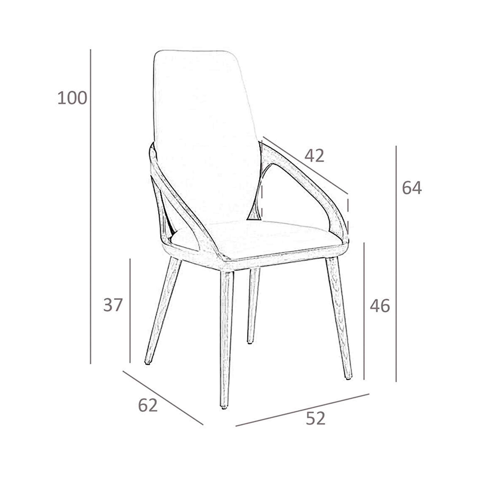 Silla polipiel crema - Imagen 9