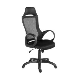 Silla oficina giratoria tela negra Angel Cerdá