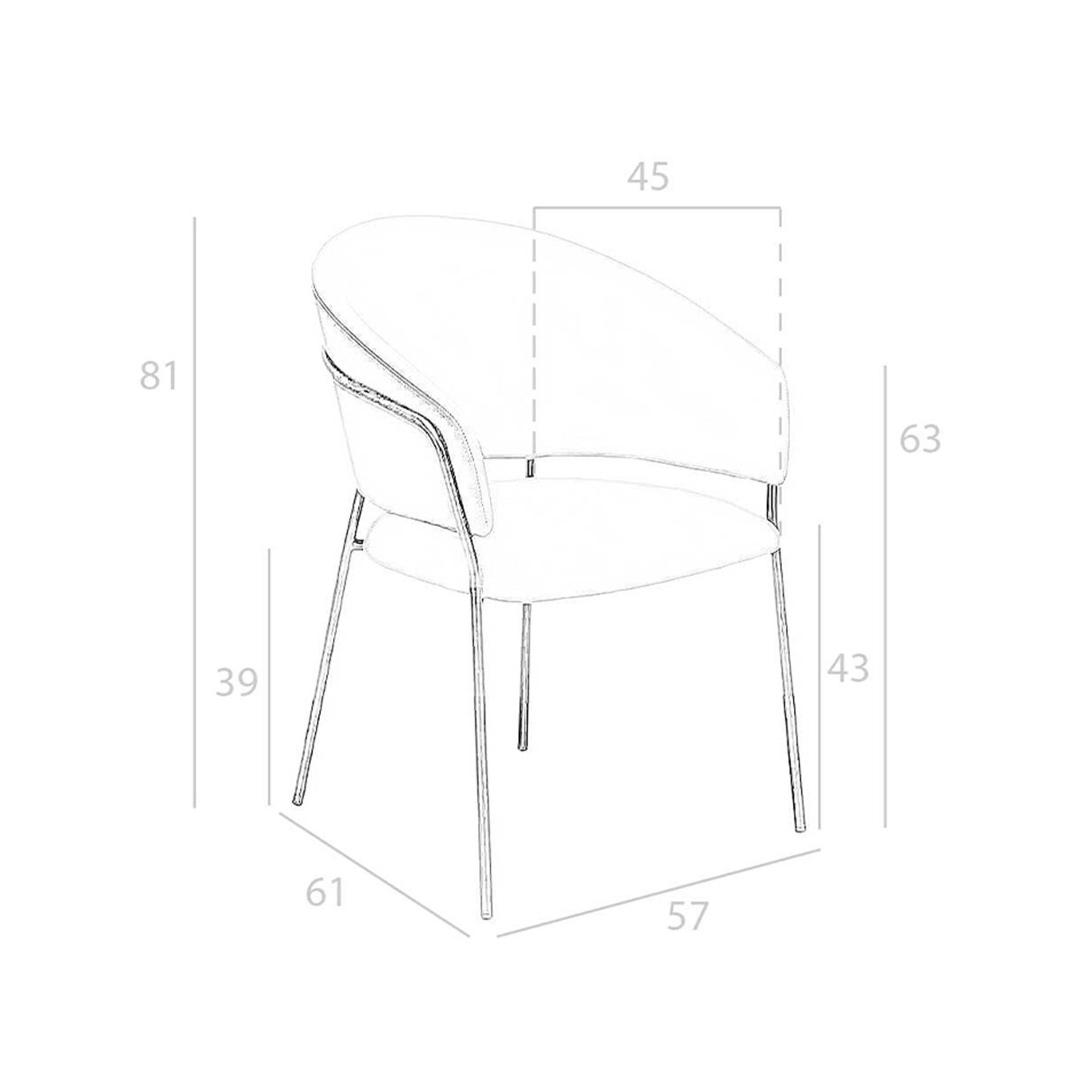 Silla polipiel visón oscuro - Imagen 9