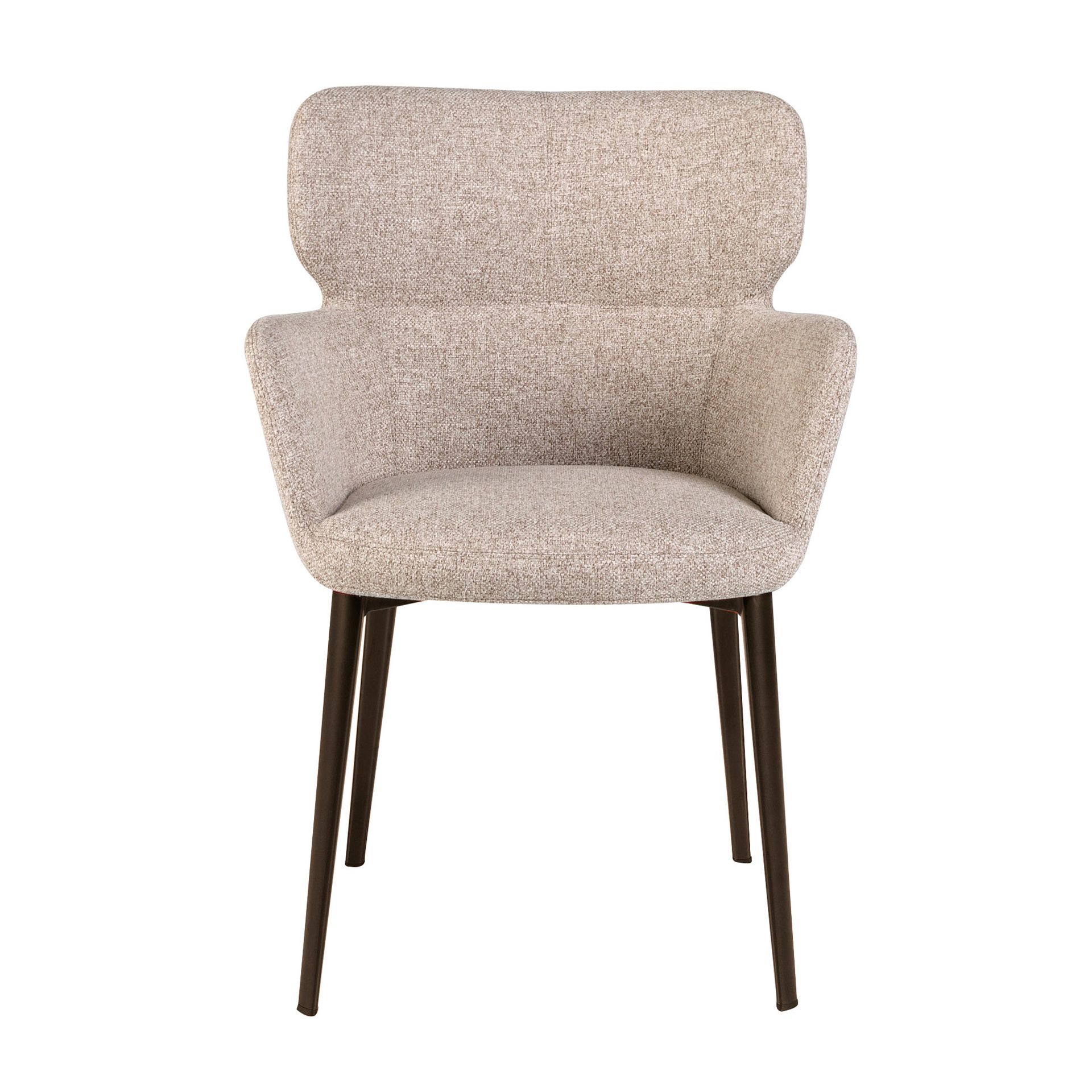 Silla tela marrón jaspeada - Imagen 2