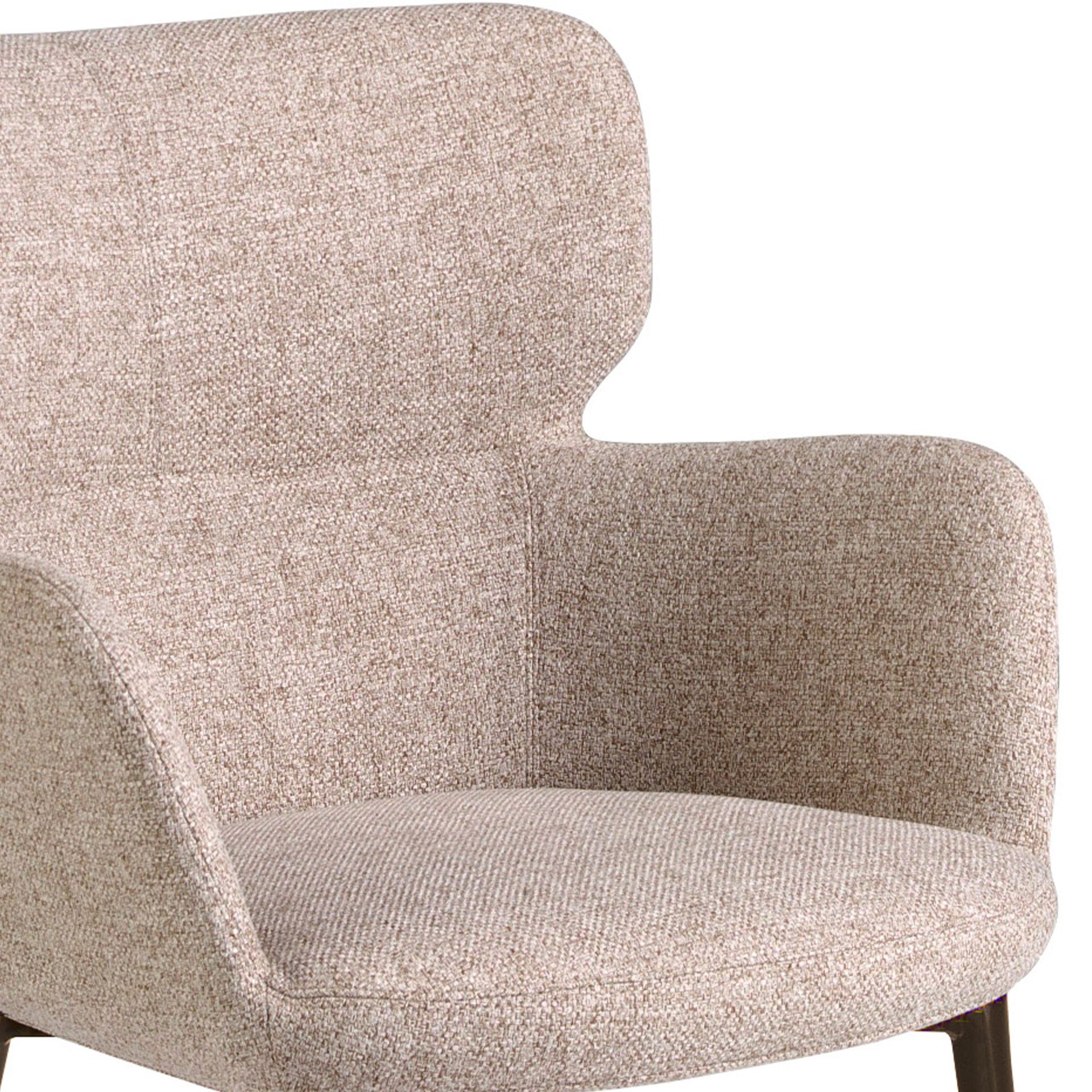 Silla tela marrón jaspeada - Imagen 7