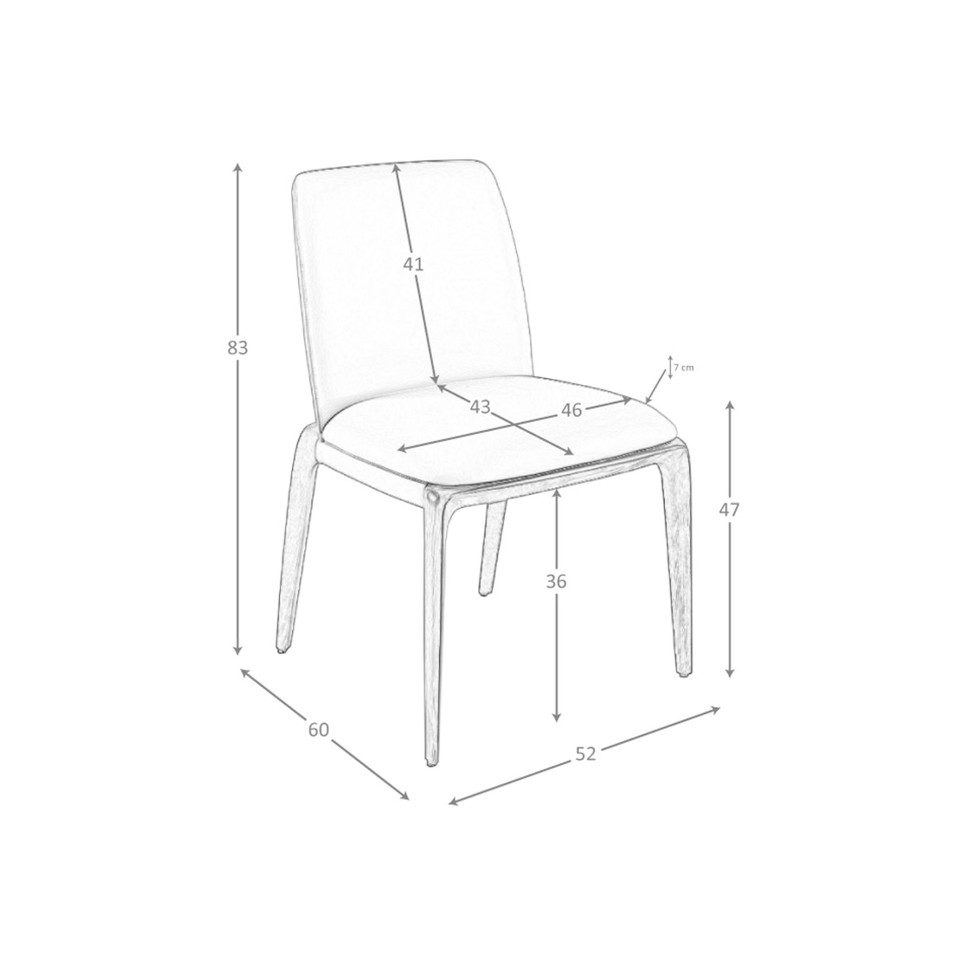 Silla polipiel marrón - Imagen 9