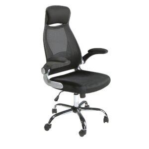 Silla oficina giratoria tela negra Angel Cerdá