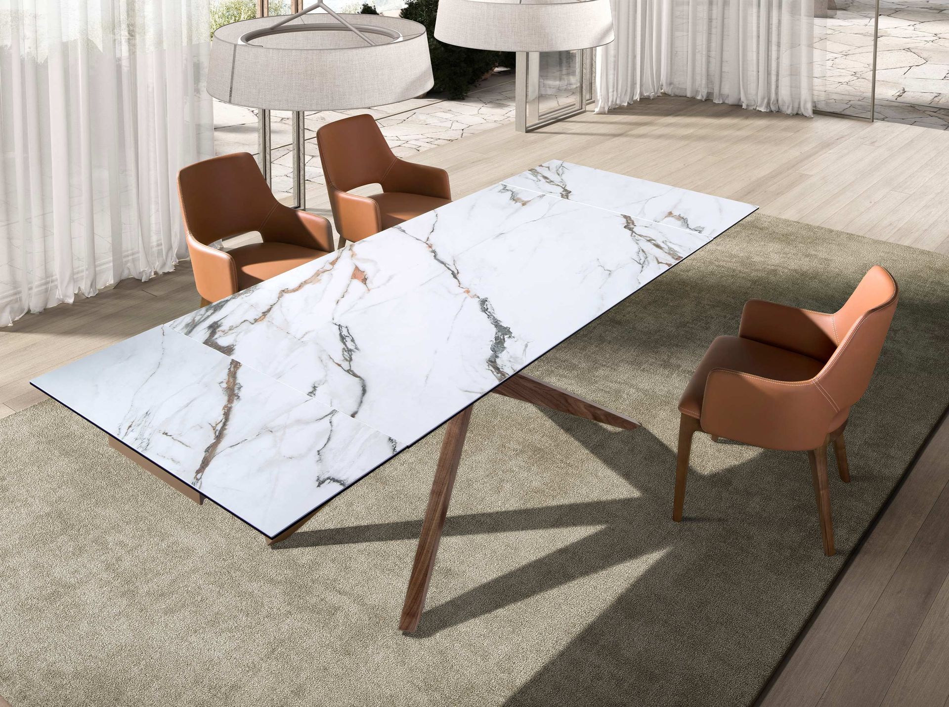 Silla polipiel marrón - Imagen 6