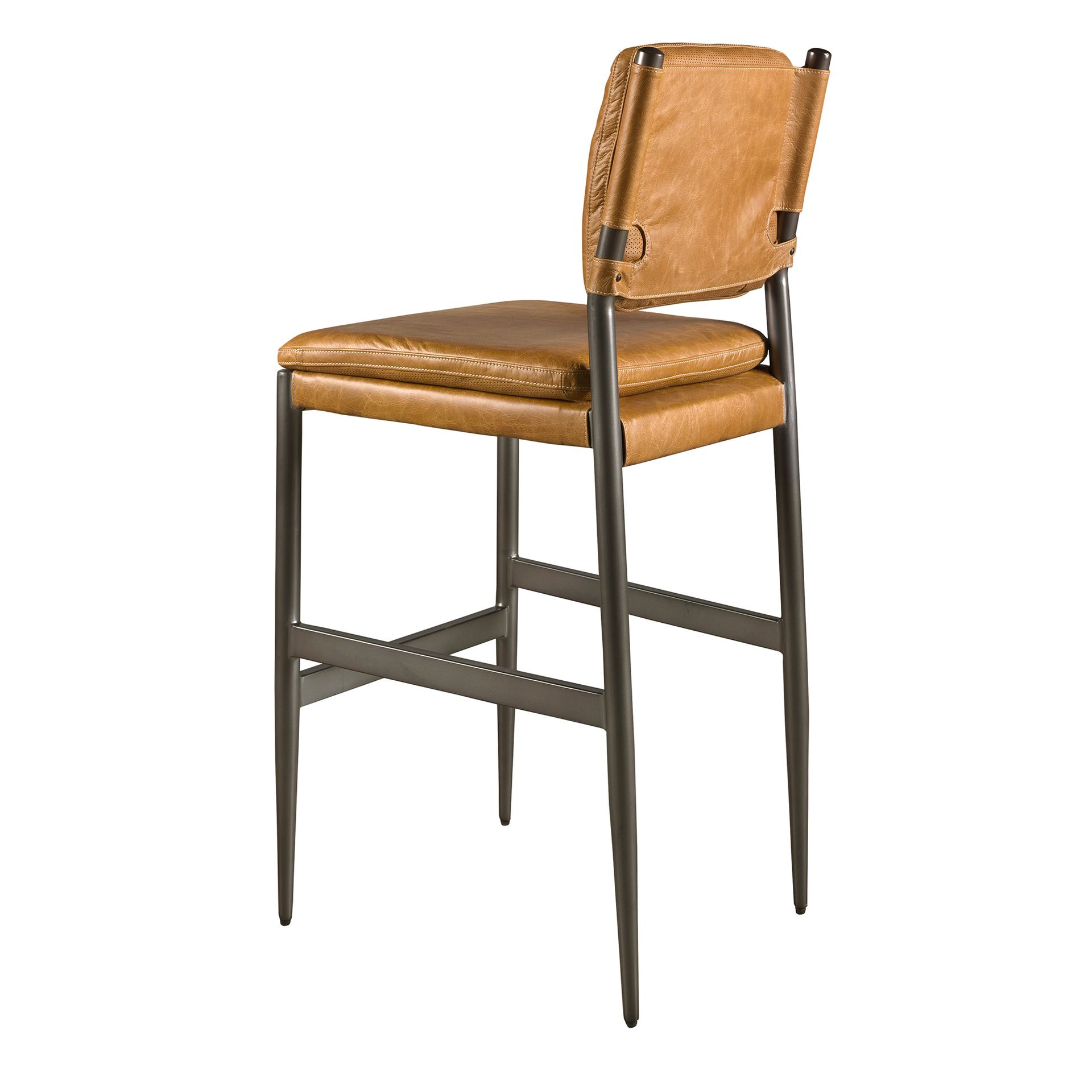 Taburete piel marrón - Imagen 6