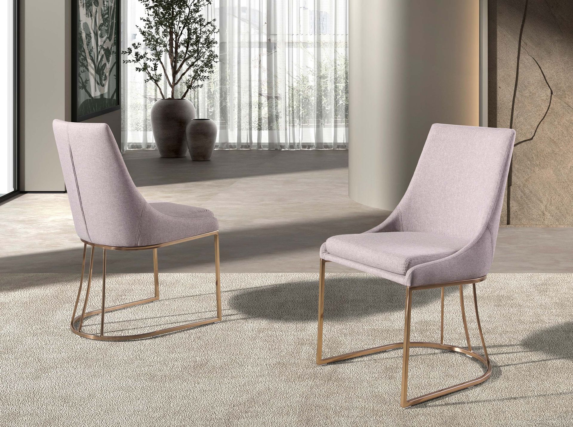 Silla tela gris - Imagen 3